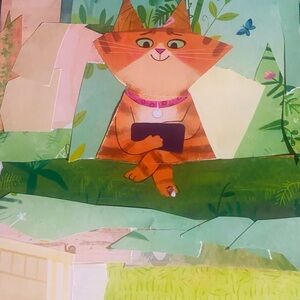 Paper collage art 9 by 12. Both for $10 total